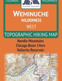 Weminuche Wilderness WEST - Colorado Topographic Hiking Map (2019)
